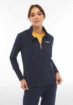 Freddy Felpa donna con zip e collo alto ampio con coulisse-Donna Pilates|Ginnastica