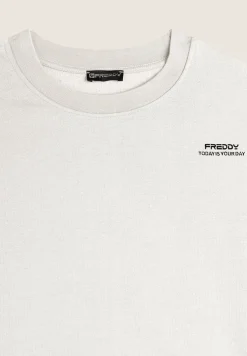 Freddy Felpa donna corta comfort fit in felpa poliestere-Donna Felpe