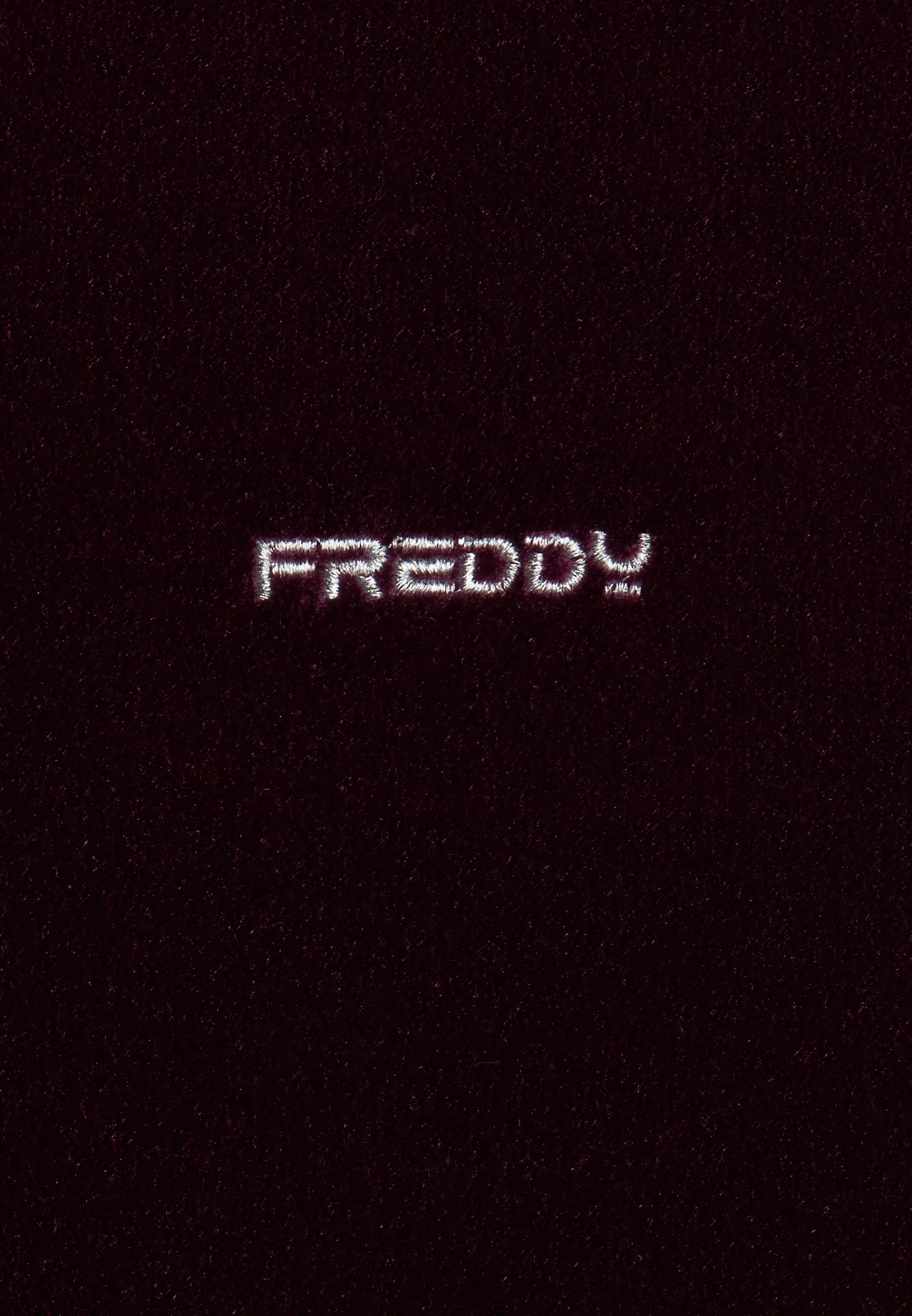 Freddy Felpa Donna Corta in Velluto con Cappuccio e Ricamo-Donna Felpe