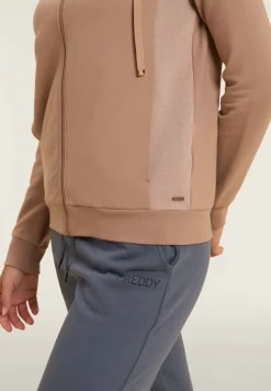 Freddy Felpa donna full-zip collo alto con inserti mélange lurex-Donna Felpe