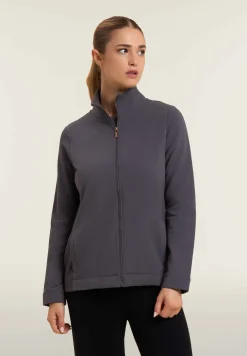 Freddy Felpa donna full-zip con inserti in tessuto micro-trecce-Donna Felpe