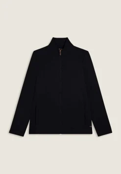 Freddy Felpa donna full-zip con inserti in tessuto micro-trecce-Donna Felpe
