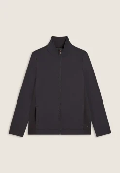 Freddy Felpa donna full-zip con inserti in tessuto micro-trecce-Donna Felpe
