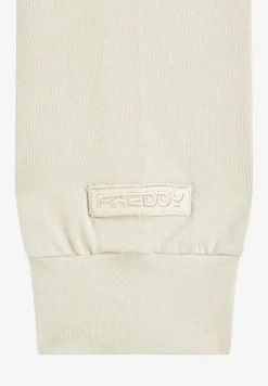 Freddy Felpa donna girocollo in jersey con tessuto waffle-Donna Felpe