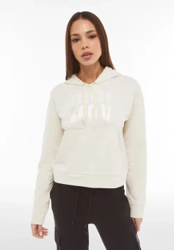 Freddy Felpa donna in french terry con cappuccio e maxi stampa-Donna Pilates|Fitness