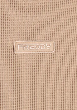 Freddy Felpa donna in jersey con cappuccio e tessuto waffle-Donna Felpe