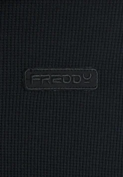 Freddy Felpa donna in jersey con cappuccio e tessuto waffle-Donna Felpe