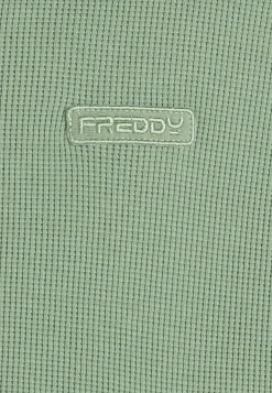 Freddy Felpa donna in jersey con cappuccio e tessuto waffle-Donna Felpe