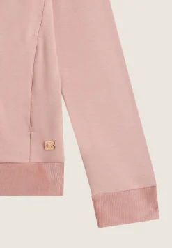 Freddy Felpa donna in viscosa con zip e cappuccio in velluto-Donna Felpe