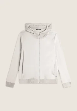 Freddy Felpa donna in viscosa con zip e cappuccio in velluto-Donna Felpe