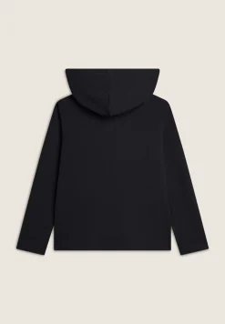 Freddy Felpa donna in viscosa tricot con zip e cappuccio animalier-Donna Felpe