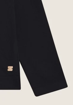 Freddy Felpa donna in viscosa tricot con zip e cappuccio animalier-Donna Felpe