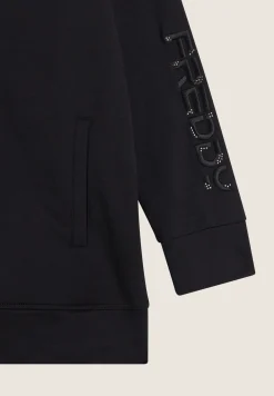 Freddy Felpa donna oversize cappuccio e zip con logo ricamato-Donna Pilates|Ginnastica