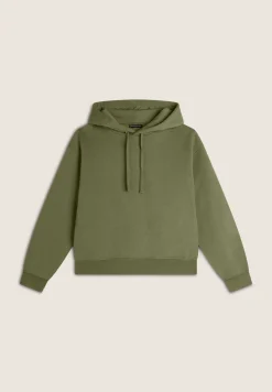 Freddy Felpa donna oversize con cappuccio e scritta sul retro-Donna Felpe