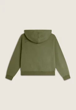 Freddy Felpa donna oversize con cappuccio e scritta sul retro-Donna Felpe
