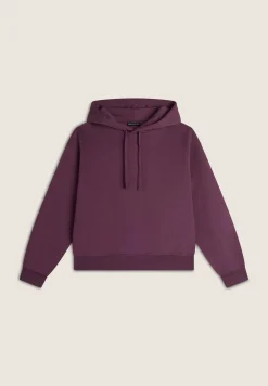 Freddy Felpa donna oversize con cappuccio e scritta sul retro-Donna Felpe