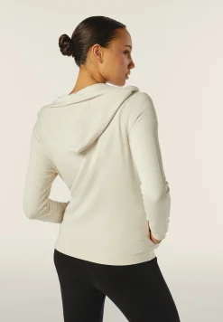 Freddy Felpa donna regular fit in viscosa con zip e cappuccio-Donna Felpe