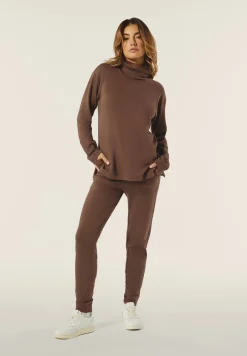 Freddy Felpa donna regular fit in viscosa con collo a tubo-Donna Felpe