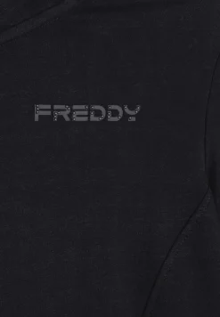 Freddy Felpa donna zip e collo alto regular fit con logo ricamato-Donna Pilates|Ginnastica