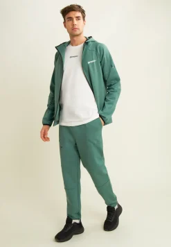 Freddy Felpa full zip con cappuccio e bordi in jacquard-Uomo Felpe