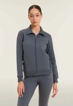 Freddy Felpa full zip con collo alto e inserti geometrici-Donna Ginnastica|Felpe