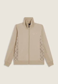 Freddy Felpa full zip con collo alto e inserti geometrici-Donna Ginnastica|Felpe