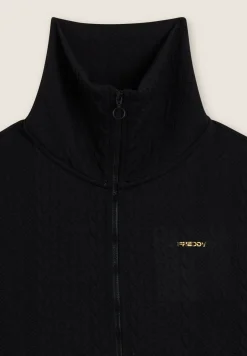 Freddy Felpa full-zip in tessuto tecnico doppio a trecce-Donna Felpe