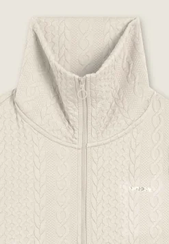 Freddy Felpa full-zip in tessuto tecnico doppio a trecce-Donna Felpe