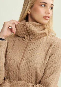 Freddy Felpa full-zip in tessuto tecnico doppio a trecce-Donna Felpe