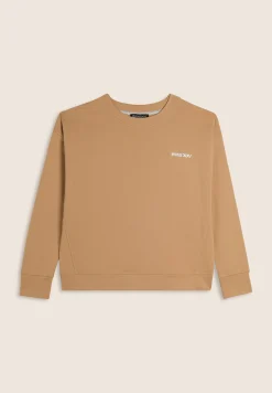 Freddy Felpa girocollo comfort fit da donna corta in vita-Donna Felpe