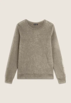Freddy Felpa girocollo da donna fantasia paisley all-over-Donna Ginnastica|Felpe