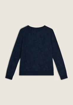 Freddy Felpa girocollo da donna fantasia paisley all-over-Donna Ginnastica|Felpe