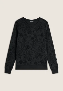 Freddy Felpa girocollo da donna fantasia paisley all-over-Donna Ginnastica|Felpe
