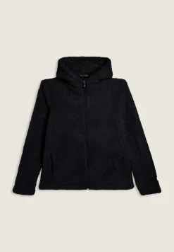 Freddy Felpa in pile sherpa con cappuccio e zip-Donna Ginnastica|Felpe