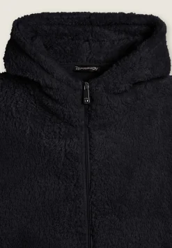 Freddy Felpa in pile sherpa con cappuccio e zip-Donna Ginnastica|Felpe