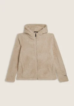 Freddy Felpa in pile sherpa con cappuccio e zip-Donna Ginnastica|Felpe