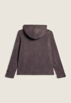 Freddy Felpa in pile sherpa con cappuccio e zip-Donna Ginnastica|Felpe