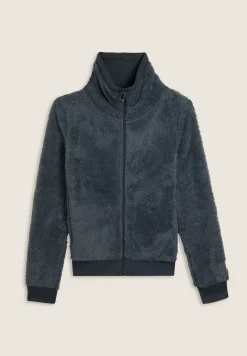 Freddy Felpa in pile sherpa con zip e collo alto-Donna Ginnastica|Felpe