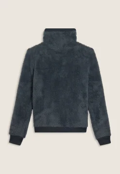 Freddy Felpa in pile sherpa con zip e collo alto-Donna Ginnastica|Felpe