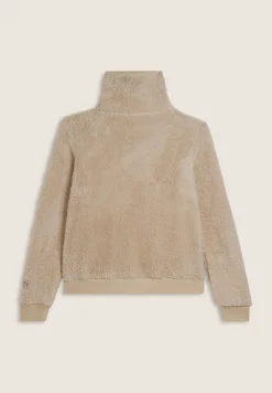 Freddy Felpa in pile sherpa con zip e collo alto-Donna Ginnastica|Felpe