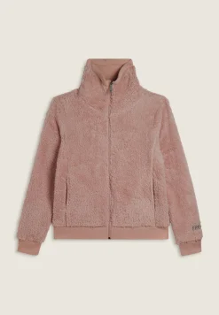 Freddy Felpa in pile sherpa con zip e collo alto-Donna Ginnastica|Felpe