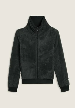 Freddy Felpa in pile sherpa con zip e collo alto-Donna Ginnastica|Felpe