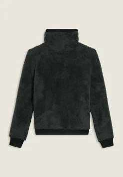 Freddy Felpa in pile sherpa con zip e collo alto-Donna Ginnastica|Felpe