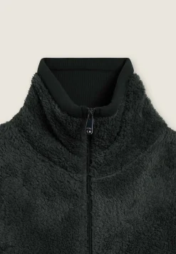 Freddy Felpa in pile sherpa con zip e collo alto-Donna Ginnastica|Felpe