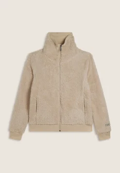 Freddy Felpa in pile sherpa con zip e collo alto-Donna Ginnastica|Felpe