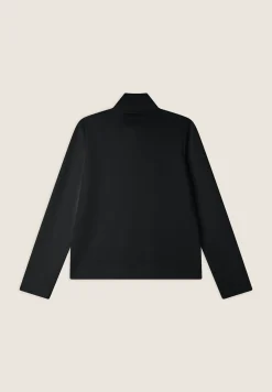 Freddy Felpa in viscosa a costine con collo alto e zip-Donna Felpe