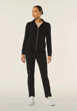 Freddy Felpa in viscosa con zip e collo alto e cuciture decorative-Donna Felpe