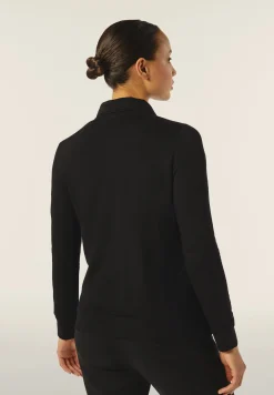 Freddy Felpa in viscosa con zip e collo alto e cuciture decorative-Donna Felpe