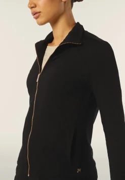 Freddy Felpa in viscosa con zip e collo alto e cuciture decorative-Donna Felpe