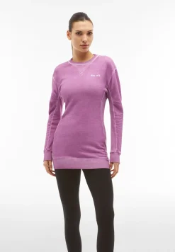 Freddy Felpa oversize tinta a freddo con inserti in rib-Donna Felpe